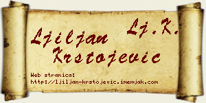 Ljiljan Krstojević vizit kartica